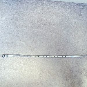 Silver belt with heart diamond